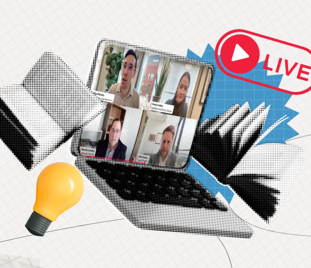 illustration of computer and lightbulbs indicating bright ideas