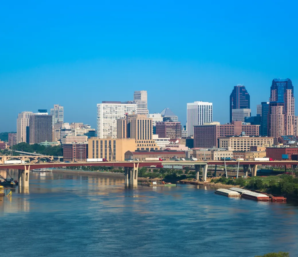 Skyline of St. Paul in Minnesota