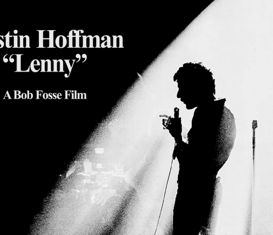Lenny biopic movie poster featuring Dustin Hoffma.