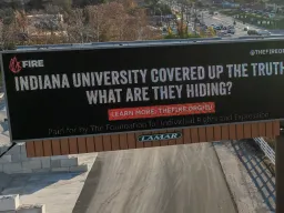 Indiana University digital billboard November 2025