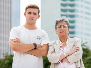 Photos of FIRE Plaintiffs Adriana Novoa and Sam Rechek