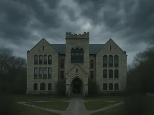Sterling College on a stormy day