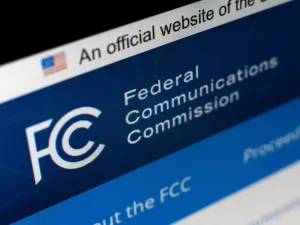 FCC website on a laptop screen