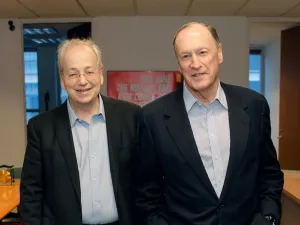 NewsGuard co-founders from left to right: L. Gordon Crovitz and Steven Brill 