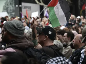 Pro-Palestinian march in Adelaide, Australia, in August 2025.