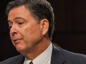 Former FBI Director James Comey testifies in front of the Senate Intelligence Committee during hearing in the Hart Senate Office building in Washington DC on June 8, 2017.