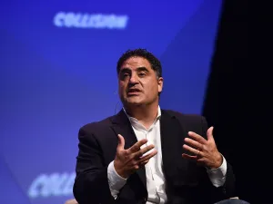 Political commentator Cenk Uygur on stage during day one of Collision 2018 at Ernest N. Morial Convention Center in New Orleans.