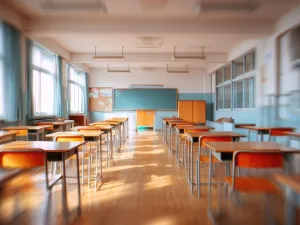 empty classroom
