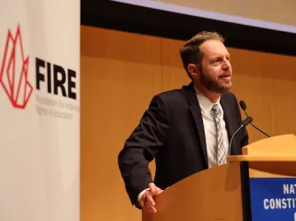 Will Creeley speaks at the FIRE Student Network Summer Conference