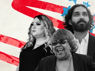 FIRE clients (left to right) Priscilla Villarreal, Mary Hall-Rayford, and Darius Dubash