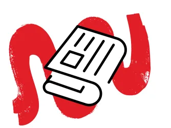 Illustration of a newspaper