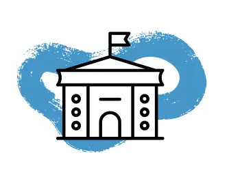 Illustration of an academic building