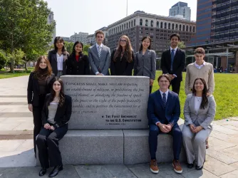 Class of 2025 FIRE Undergraduate Interns at the Philadelphia Mall