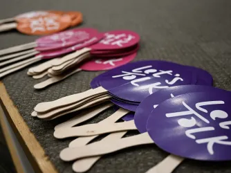 "Let's Talk" fans at an event in Utah