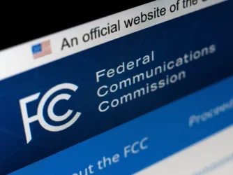 FCC website on a laptop screen
