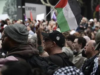 Pro-Palestinian march in Adelaide, Australia, in August 2025.
