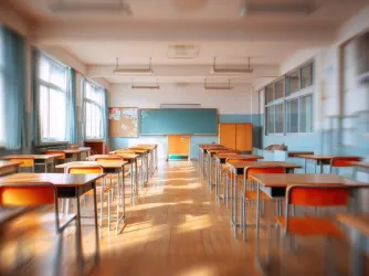 empty classroom