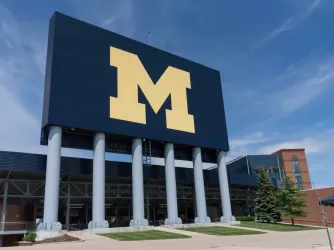 Michigan Stadium sign