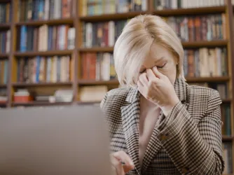 frustrated professor