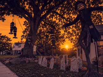 Halloween display in Pennsylvania