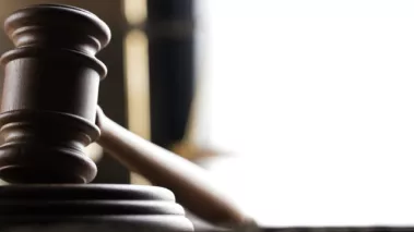 gavel in a courtroom