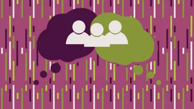 Two thought clouds embracing