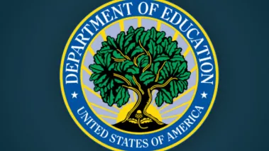 The emblem of the Department of Education