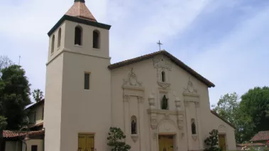 Mission Santa Clara De Asís on the campus of Santa Clara University.
