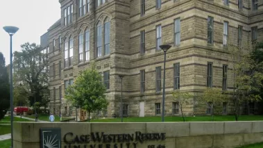 Campus shot of Case Western Reserve University.