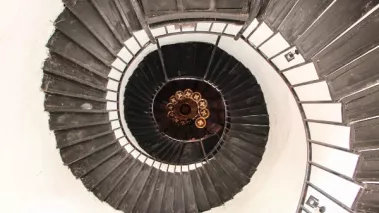 a spiral staircase