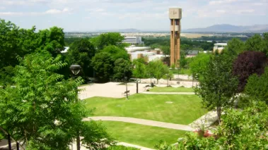The Stewart Bell Tower at Weber State University.