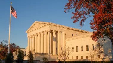 Supreme Court at dusk