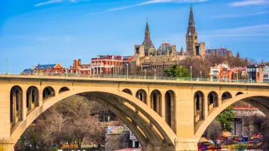 Georgetown skyline from the Potomac River
