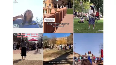 Grid of Sister Cindy Brother Jed TikTok videos