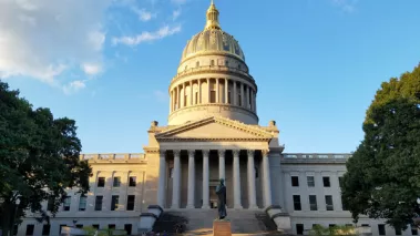 The West Virginia State Capitol in Charleston