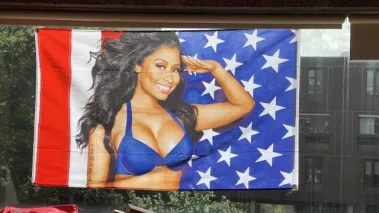 Harvard University undergraduates were reportedly told to remove this display from their suite window over concerns it was “offensive.” They refused.