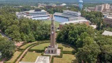 Kenan Memorial Stadium is located in Chapel Hill, North Carolina and is the home field of the North Carolina Tar Heels.