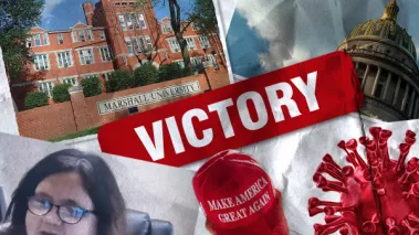 Biology professor Jennifer Mosher was suspended for saying she wishes Trump supporters would "all die." Now, with FIRE's help, she has her job back.