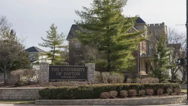 University of Dayton sign
