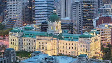 Indiana State Capitol Building in Indianapolis