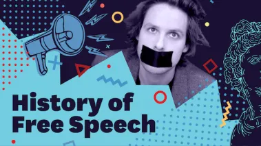 History of Free Speech music video graphic