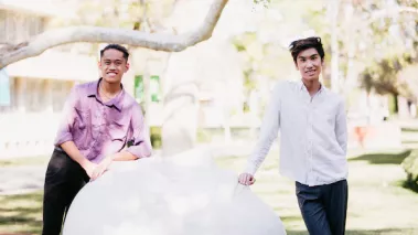 Devin Santiago-Vergara (left) and Travis Haskin (right) worked together to establish a Student Advocate’s Office at University of California at Davis.