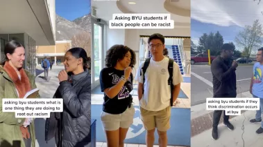 Screenshots of the Black Menaces TikTok account