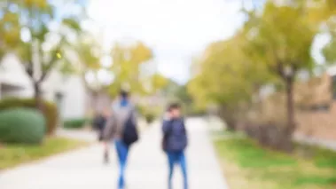 Campus Blur College Students