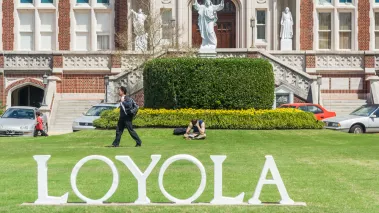 Main entrance to Loyola University in New Orleans 