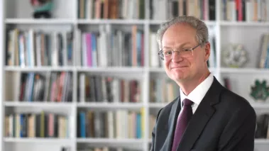 University of Chicago President Paul Alivisatos in his office