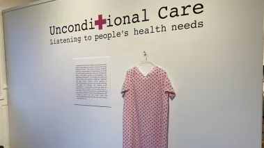 Unconditional Care gallery exhibit entrance