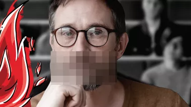 Scholars Under Fire graphic face with redacted mouth.png