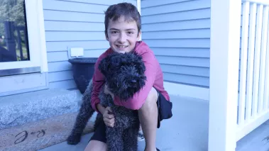 Samson Cournane, the 15-year-old college student fighting a hospital over his free speech