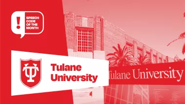 Tulane University sign